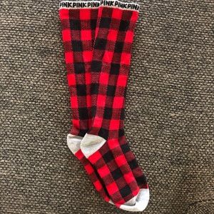 VS Pink Holiday Socks